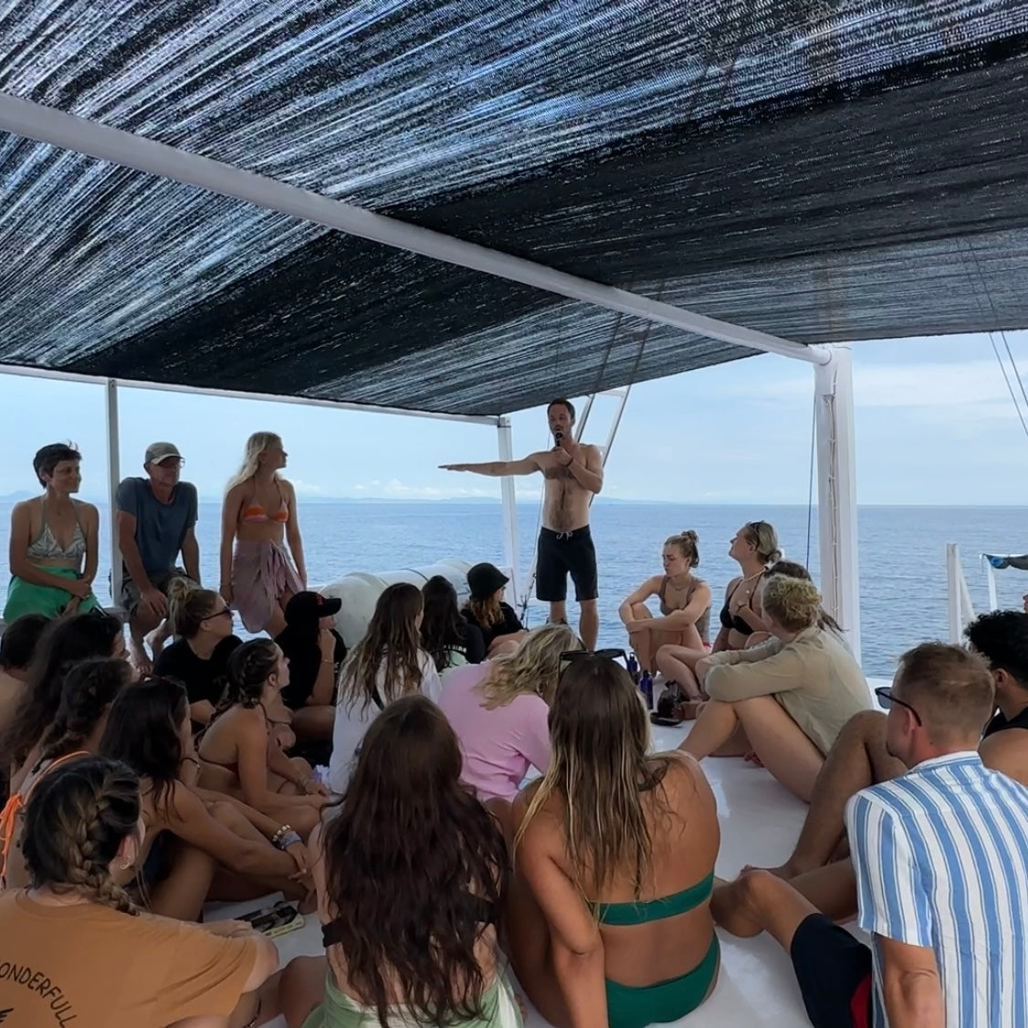 Two Live Storytelling Events in Indonesia, on a Boat and at a Hostel