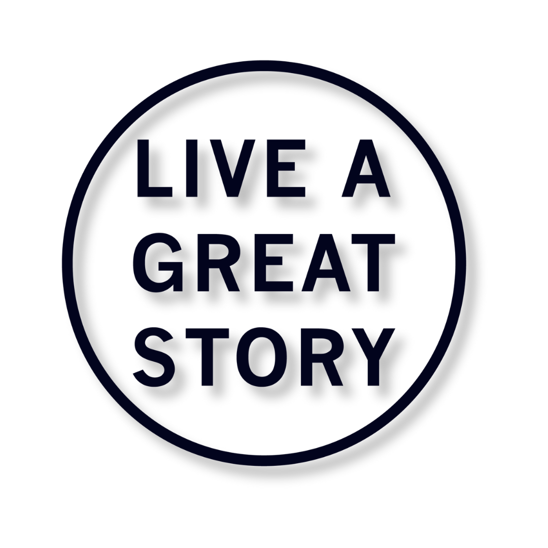 A LIVE A GREAT STORY 4" Transfer Sticker