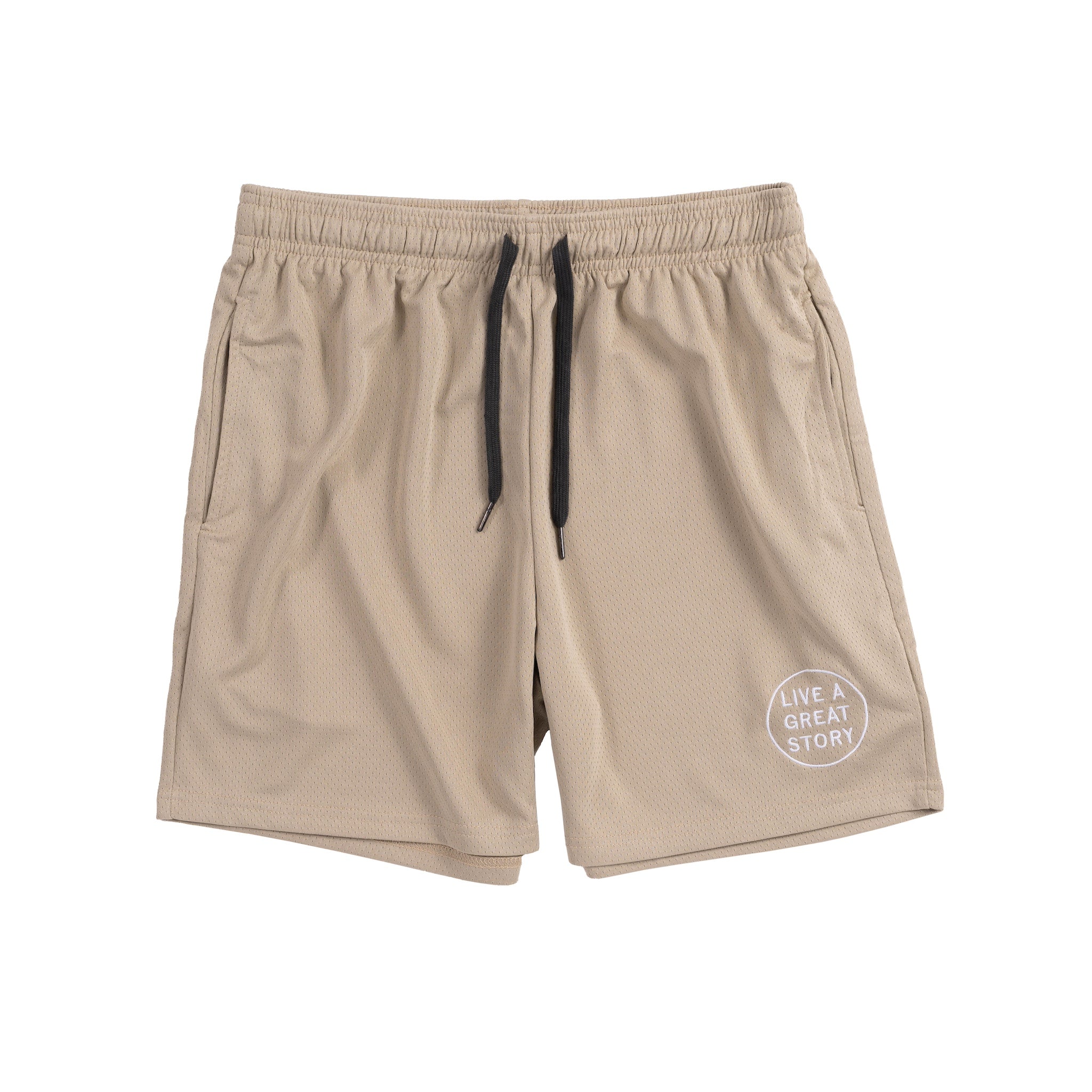 Light brown LIVE A GREAT STORY Men's Summer Shorts