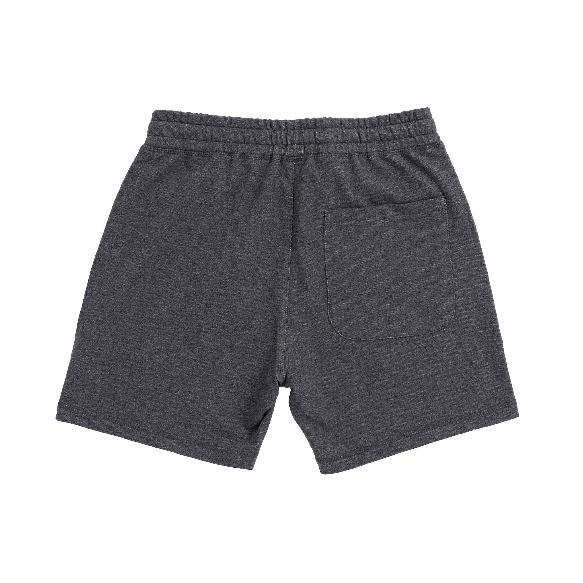 A back view of the gray Camp Fire Shorts